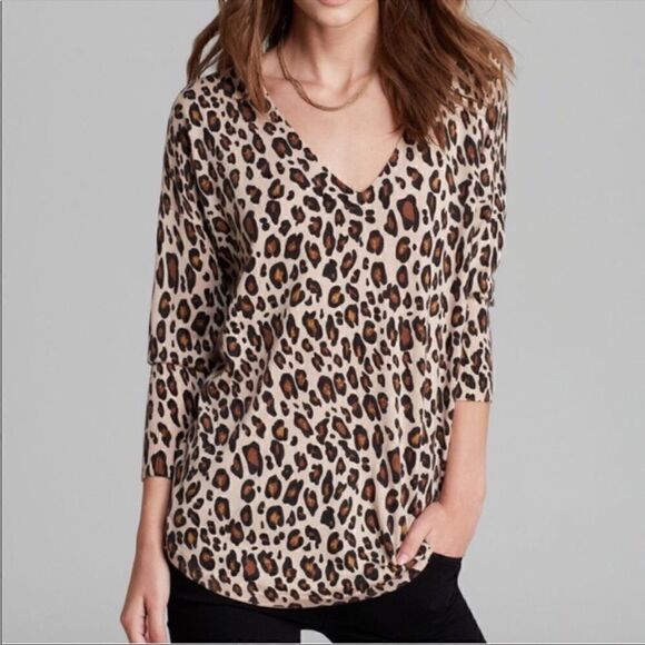 Joie Animal Leopard Print Cashmere Blend Sweater! 🔥 - Picture 1 of 5
